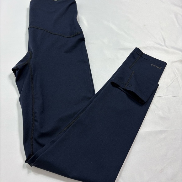 SPANX Navy Blue Leggings - Picture 1 of 12